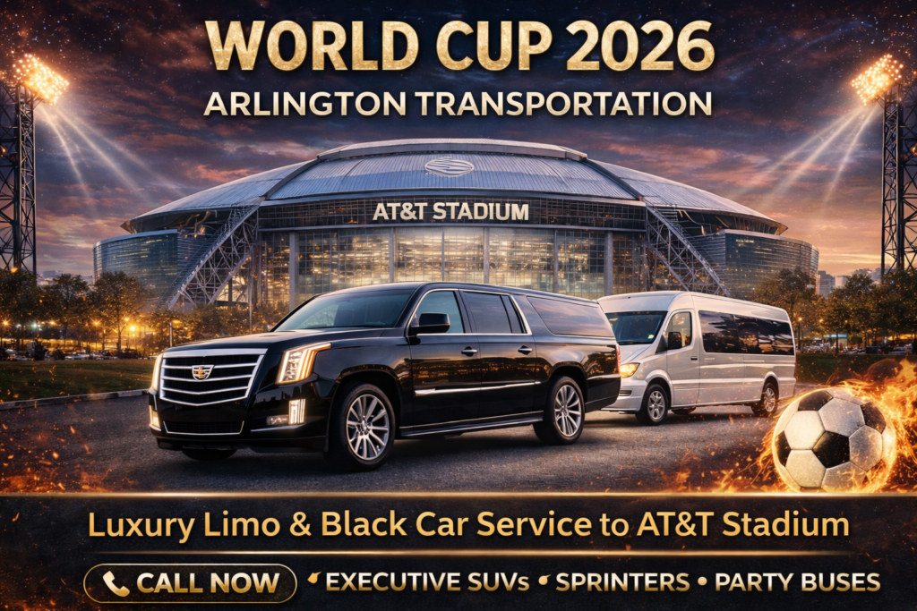 World Cup Football Arlington Texas official ground transportation by west palm beach car and limo and diamond luxe limos dallas & West Palm Beach Car and limo